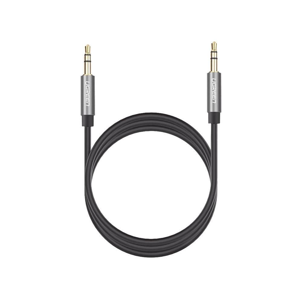 Cable Auxiliar 5 Metros / Conector 3.5mm a 3.5mm / Macho a Macho / Cubierta de TPE / Carcasa de Aluminio / Color Negro - Imagen 2