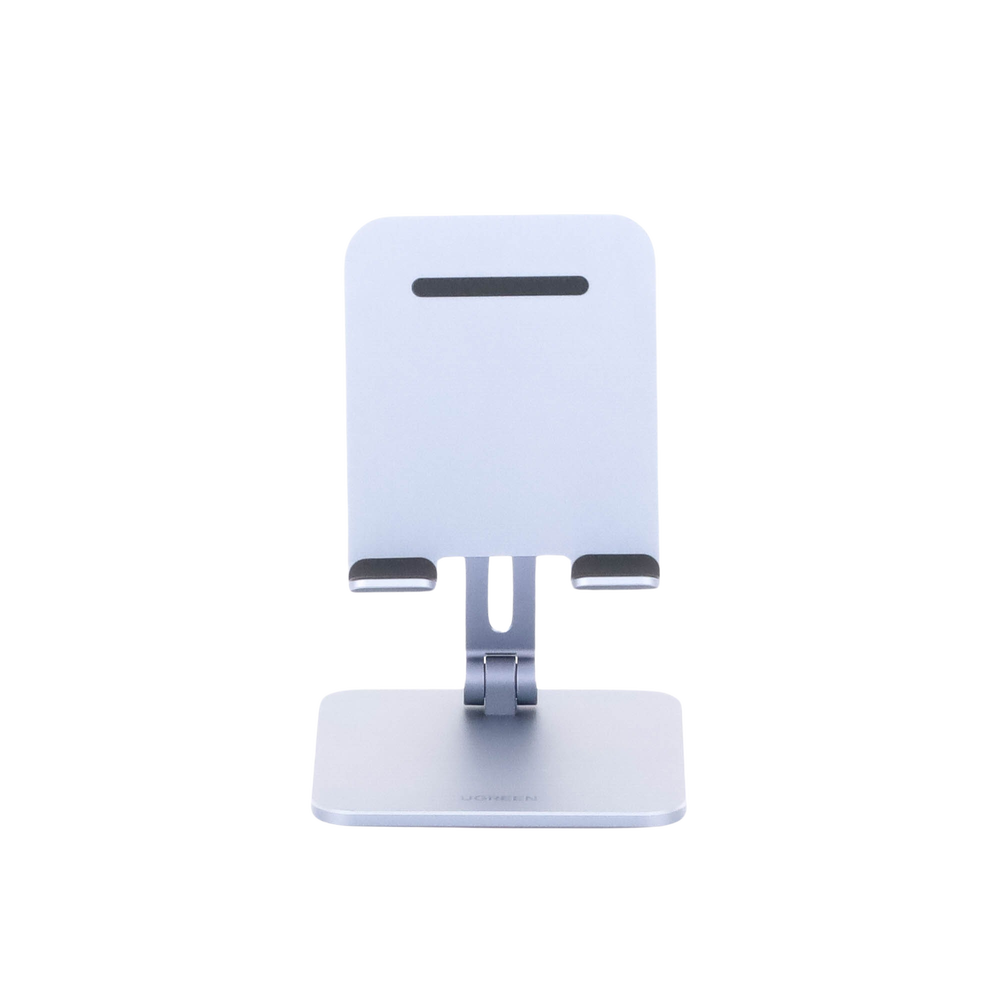 Soporte de Aluminio para IPad & Tablet | Plegable |Angulo Ajustable de 180° y 270° | Base Antideslizante | Protección de Silicona | Amplia Compatibilidad con dispositivos de 7.9'' a 12.9'' | Aluminio Solido | Color Gris - Imagen 4