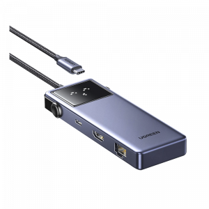 Hub USB-C 7 en 1 / USB-C a HDMI 4K 60Hz / 2x USB-A 3.0 + USB-C 3.0 + USB-A 2.0 / Gigabit Ethernet / PD 100W / Cable 20 cm (7.9 in)