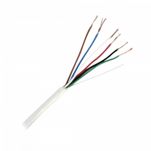 Bobina de Cable de 152 Metros (500 Pies) de 6 x 20 AWG / Blindado / Color Blanco / Aplicaciones en Control de Acceso, Audio e Instrumentación