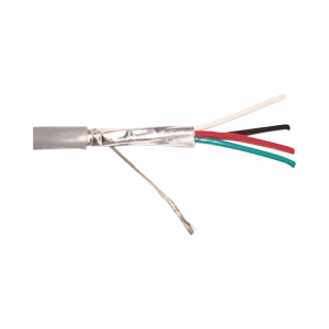 Cable 4 x 18 AWG / Blindado / 305 Metros (1000 Pies) / Riser / UL / Color Gris / Hecho en México