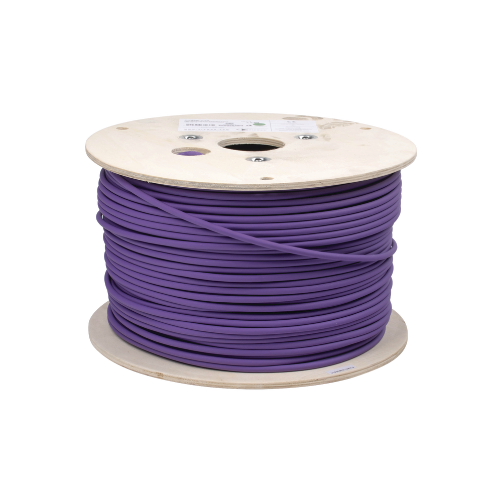 Bobina de Cable Blindado F/UTP de 4 Pares, Z-MAX, Cat6A, Soporte de Aplicaciones 10GBase-T, LS0H (Libre de Gases Toxicos), Color Violeta, 305 Metros (1000 Pies) - Imagen 4