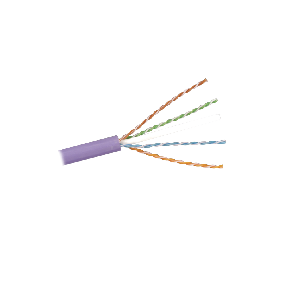 Bobina de Cable U/UTP de 4 Pares, Z-MAX, Cat6A, Soporte de Aplicaciones 10GBase-T, LS0H, Color Violeta, 305 Metros (1000 Pies) - Imagen 2