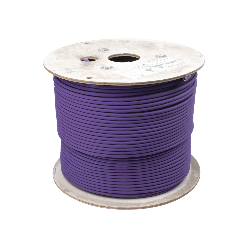 Bobina de Cable U/UTP de 4 Pares, Z-MAX, Cat6A, Soporte de Aplicaciones 10GBase-T, LS0H, Color Violeta, 305 Metros (1000 Pies) - Imagen 3