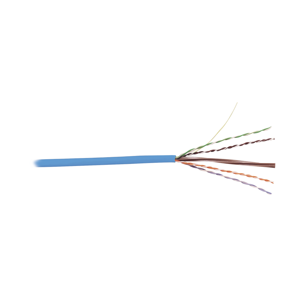Bobina de Cable UTP Cat6, 23 AWG de 4 Pares, Alto Desempeño, PVC (CMR), 305 Metros (1000 Pies) Reelex (Color: Azul) - Imagen 3