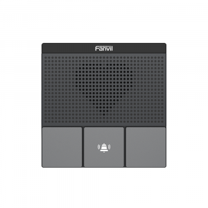 Mini Intercomunicador Wi-Fi para hotelería, hospitales, con diseño elegante, PoE, 3 botones, 1 relevador integrado de salida y entrada.
