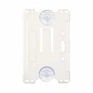 Porta tarjeta de plastico ABS / Transparente / Compatible con tarjetas ACCESSCARDEPC / PROCARDX o Formato CR80