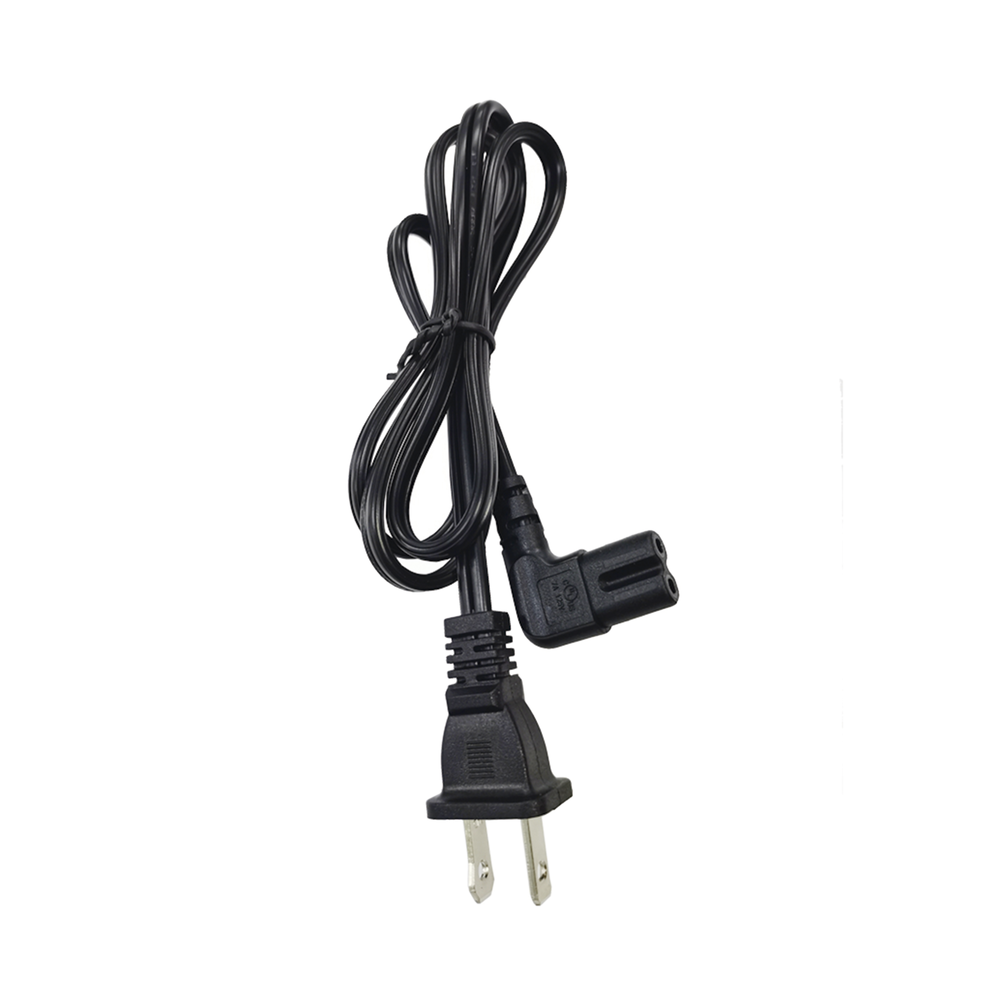 Cable de Alimentación Eléctrica para 120-240 Vca / 1 Metro (3.28 Pies) / 2 Clavijas Tipo Americano / Conector en Forma Tipo L - Imagen 2