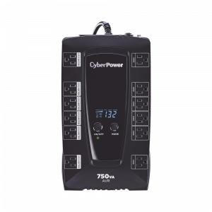 UPS de 750 VA/450 W, Topología Línea Interactiva, Entrada 120 Vca NEMA 5-15P, Tipo Gabinete Compacto, Con 12 Tomas NEMA 5-15R