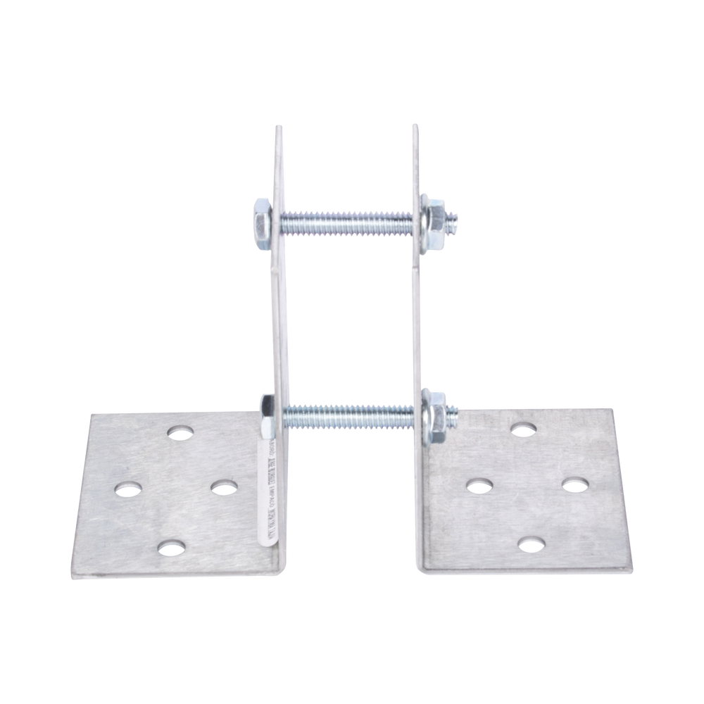 Base Multiposición para postes de paso o esquina en cercos electricos 100% Acero galvanizado. - Imagen 2