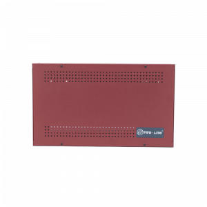 Gabinete para dos baterías de respaldo de 18 AH. Aplicaciones para sistemas de detección de incendio (FAS).