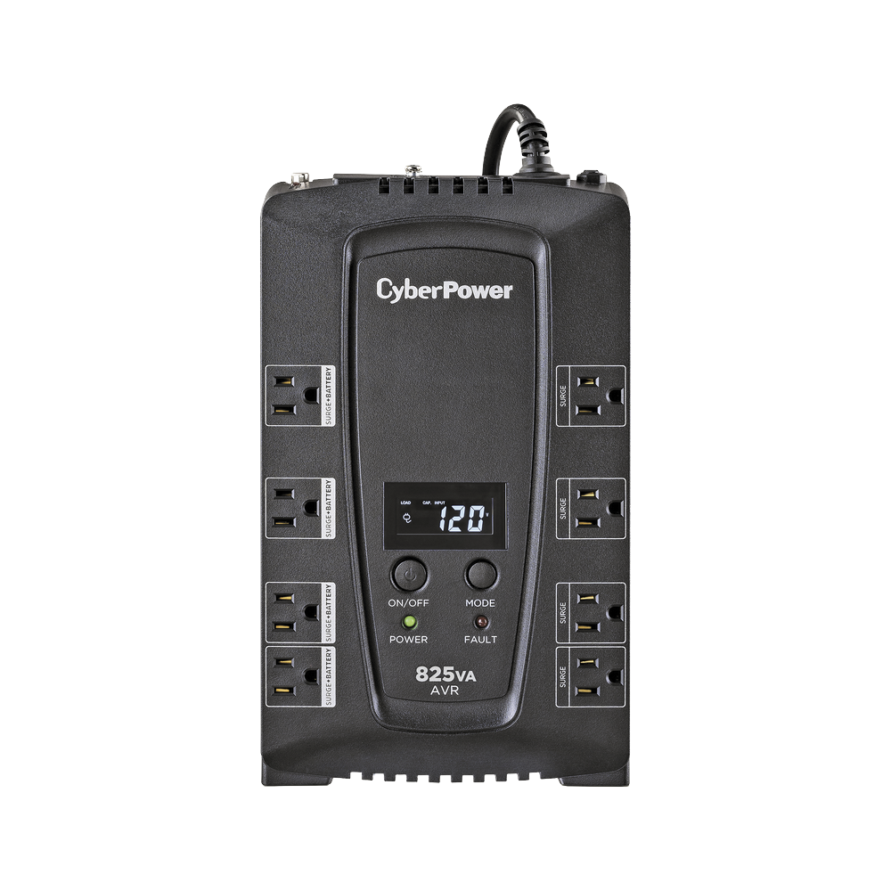 UPS de 825 VA/450 W, Topología Línea Interactiva, Entrada 120 Vca NEMA 5-15P, Tipo Gabinete Compacto, Con 8 Tomas NEMA 5-15R - Imagen 2