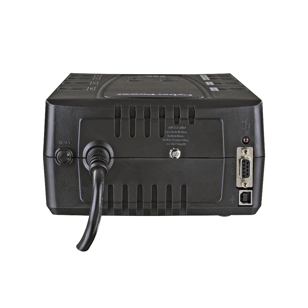 UPS de 825 VA/450 W, Topología Línea Interactiva, Entrada 120 Vca NEMA 5-15P, Tipo Gabinete Compacto, Con 8 Tomas NEMA 5-15R - Imagen 4