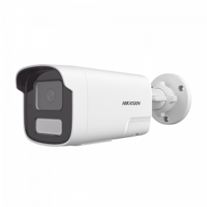 [PROTECCIÓN ACTIVA] Bala IP 4 Megapíxel / Motion Detection 2.0 (Detección de Humanos y Vehiculos) / Lente 4 mm / Audio de Dos Vías / Luz Intermitente y Alerta de Audio / 50 Mts IR EXIR 2.0 / Exterior IP67 / WDR 120 dB / PoE