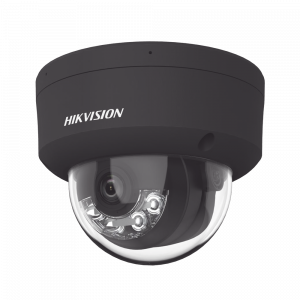 Domo IP 4 Megapixel / Color Negro / Lente 2.8 mm / Dual Light (30 mts Luz Blanca + 30 mts IR) / 2 Micrófonos Integrados / ACUSENSE / Exterior IP67 / IK10 / WDR 120 dB / PoE / ONVIF / Micro SD / Metal / ACUSEEK