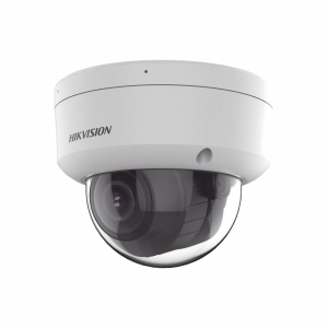 [Dual Light + 2 Micrófonos Integrados] Domo IP 8 MP (3840×2160) / Lente Mot. 2.8-12 mm / Smart IR + Blanco (40 m) / ACUSENSE / Exterior IP67 / IK10 / WDR 120 dB / PoE 802.3af / ONVIF / Alarmas I/O / Micro SD / Metal / ACUSEEK