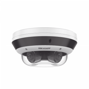 PanoVu Series / Vista Panorámica 360º / 4 Lentes Mot. 2.8 a 8 mm (4 Megapixel por Lente) / 16 Megapixel en Total / WDR 120 dB / DARKFIGHTER / Exterior IP67 / IK10 / PoE+ / 30 mts IR / Micro SD