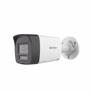 [Audio Bidireccional + Dual Light + ColorVu] Bala TURBOHD 3K  (5 Megapixel) / Lente 2.8 mm Angulo de vision 112° / 30 mts IR EXIR + 20 mts Luz Blanca / Micrófono y Bocina Integrado / Exterior IP67 / Metal / dWDR