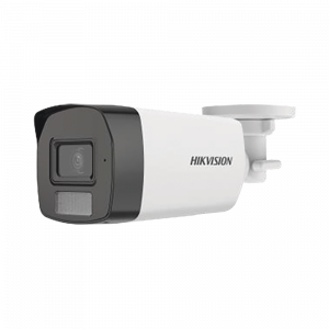 [Dual Light + ColorVu] Bala TURBOHD 3K (5 Megapixel) / Lente 2.8 mm / 40 mts IR + 40 mts Luz Blanca  / Gran Angular 104.5° / Exterior IP67 / Micrófono Integrado / dWDR / 4 Tecnologías