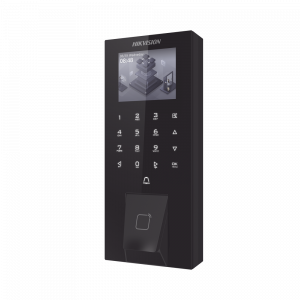 Biometrico IP65 WiFi PoE para Acceso y Asistencia / 5,000 Huellas y Tarjetas / Administración en la Nube con HikConnect Teams / Salida 12 Vcd para Chapa