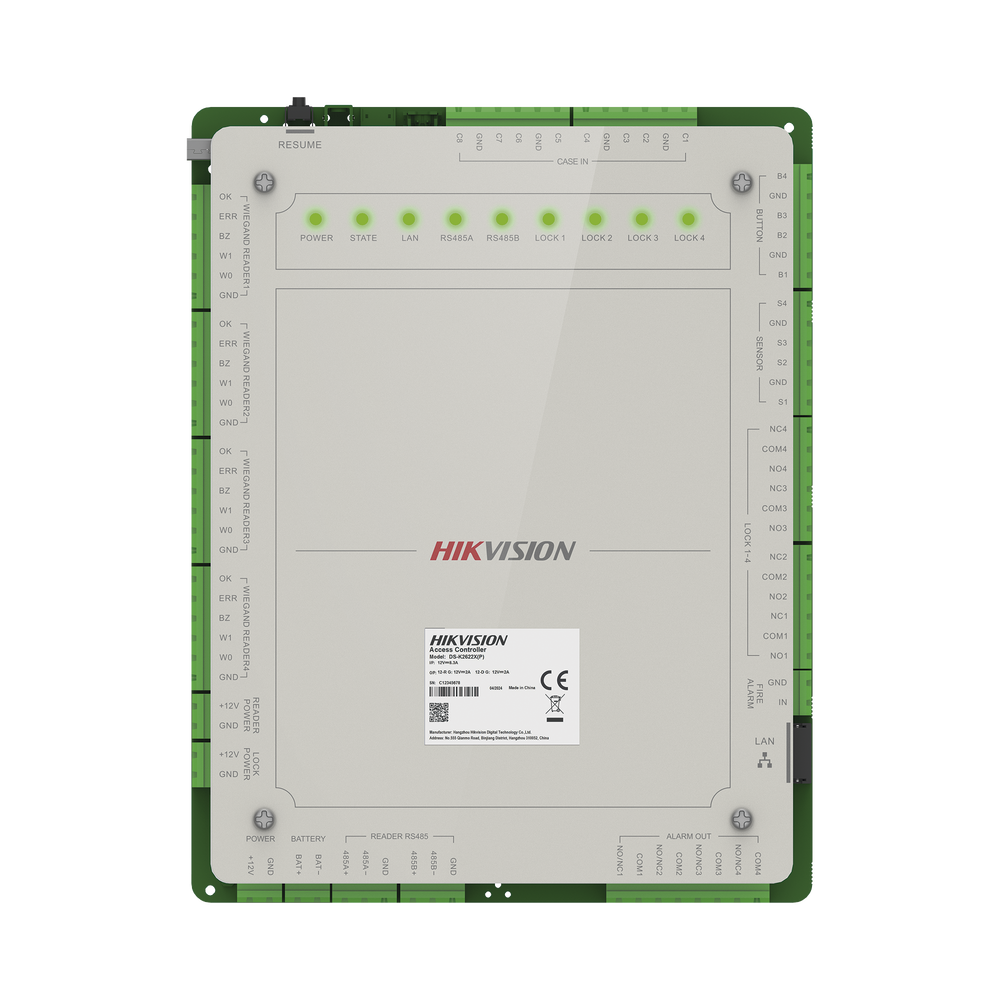 Controlador de Acceso 4 Puertas Administrable en la Nube con Hik-Connect Teams / Interfaz Web / 8 Lectores de Huella o Tarjeta / 100,000 Tarjetas / 10,000 Huellas / Incluye Gabinete y Fuente de Alimentación 12Vcd 8 A / Soporta Batería de Res - Imagen 5