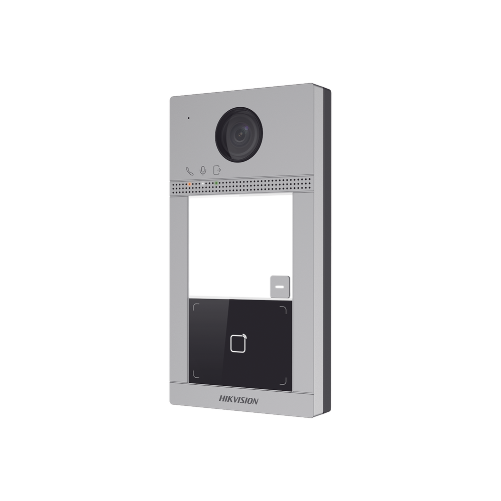 Videoportero IP 2 Megapixel / Llamada y Apertura Remota desde App Hik-Connect / PoE / Exterior IP65 + Antivandalico IK08 / 1 Departamento / Apertura con Tarjeta / Soporta 2 Puertas y hasta 6 Monitores - Imagen 3