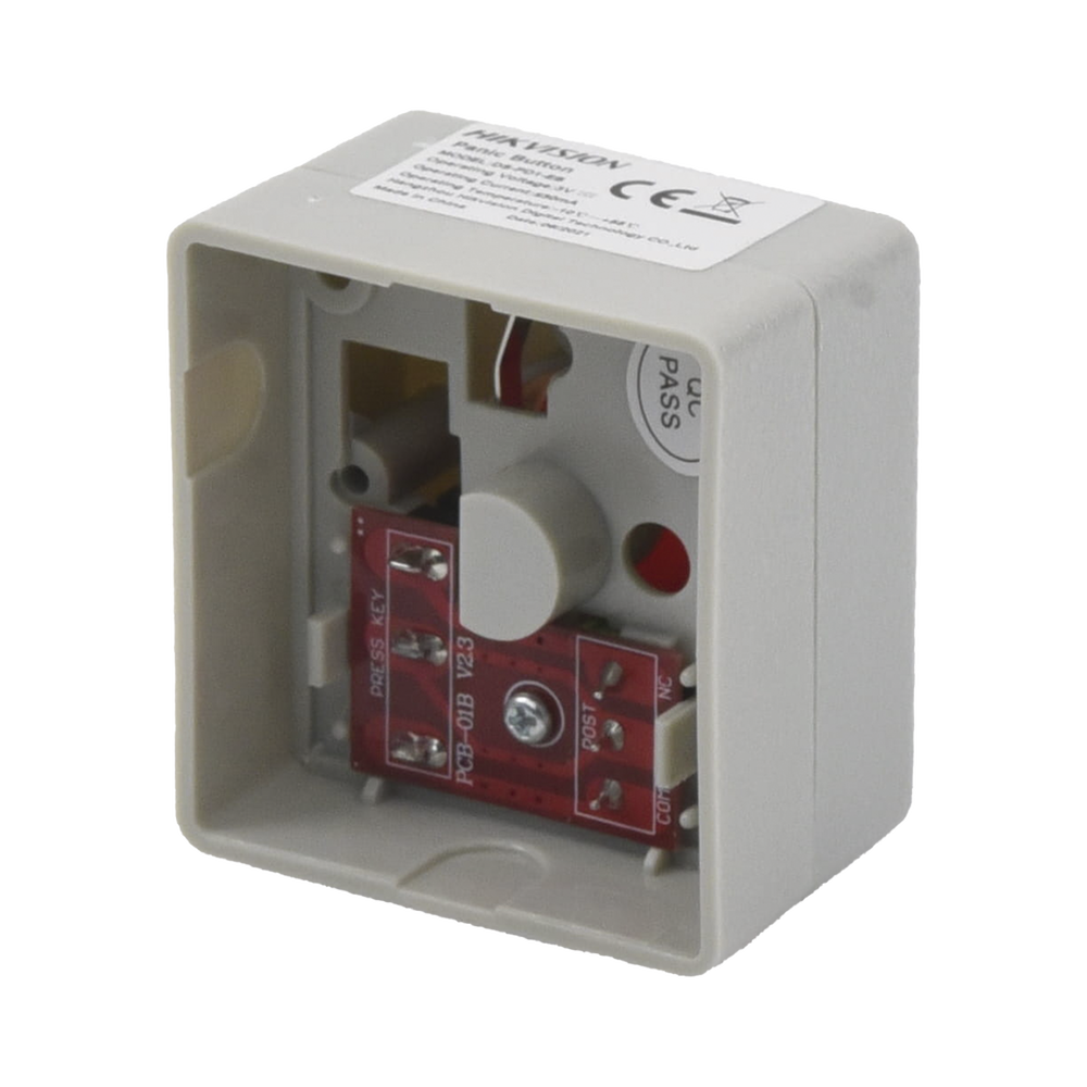 Botón de Pánico Cableado / Compatible con Cualquier Panel de Alarma / LLave de Seguridad / NA/NC / Material Retardante al Fuego (ABS) - Imagen 4