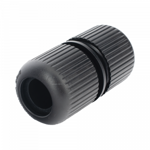 Protector para Exterior IP68 / Adaptador para el Conector Tipo Plug (12 Vcc) en Cámaras Epcom / Color Negro / Hikvision / Hilook