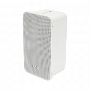 Altavoz Tipo Columna | 20 Watts | 100 V | Rejilla de Metal | Color Blanco | Montaje en L | Exterior IP66
