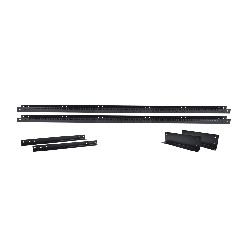 Rack de 2 Postes, Estándar 19", 45 Unidades, Fabricado en Acero, Base "L" para Anclar a Piso. - Imagen 2