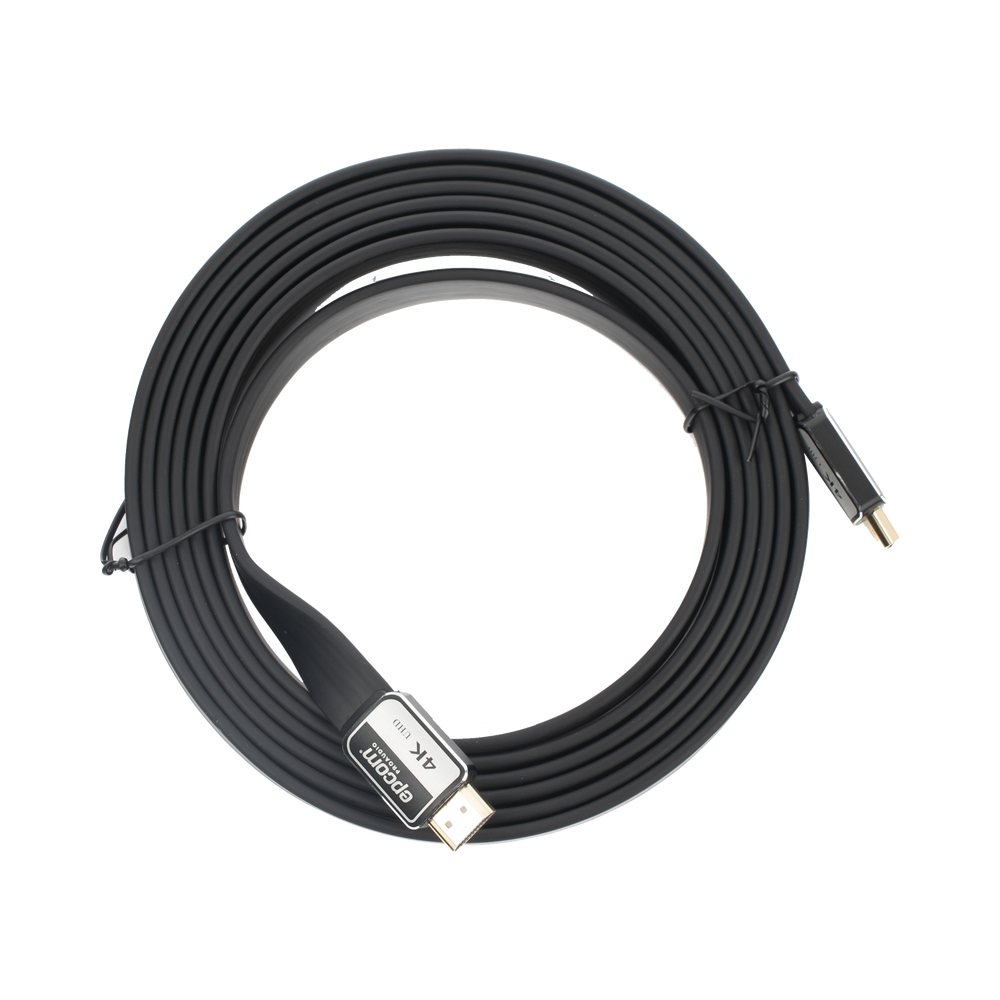 Cable HDMI de 3 Metros (9.84 Pies) | Alta Definición | Versión 2.0 | Alta Velocidad 18Gbps | 4K@60Hz | Conectores Chapados en Oro | Tipo Plano - Imagen 2