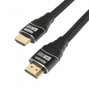 Cable HDMI de 3 Metros (9.84 Pies) | Alta Definición | Longitud | Versión 2.0 | Alta Velocidad 18Gbps | 4K@60Hz | Conectores Chapados en Oro | Tipo Redondo