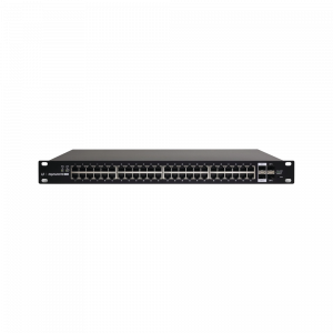 Switch EdgeMAX Administrable de 48 Puertos Gigabit con PoE+/PoE Pasivo 24V + 2 Puertos SFP + 2 Puertos SFP+, 500 W