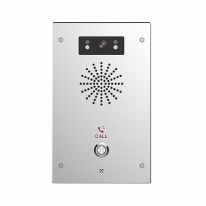 Video Intercomunicador IP, 2 líneas SIP, 2 relevadores con botón para llamada, Onvif, anti-vandálico, PoE, IP65 e IK10, PoE