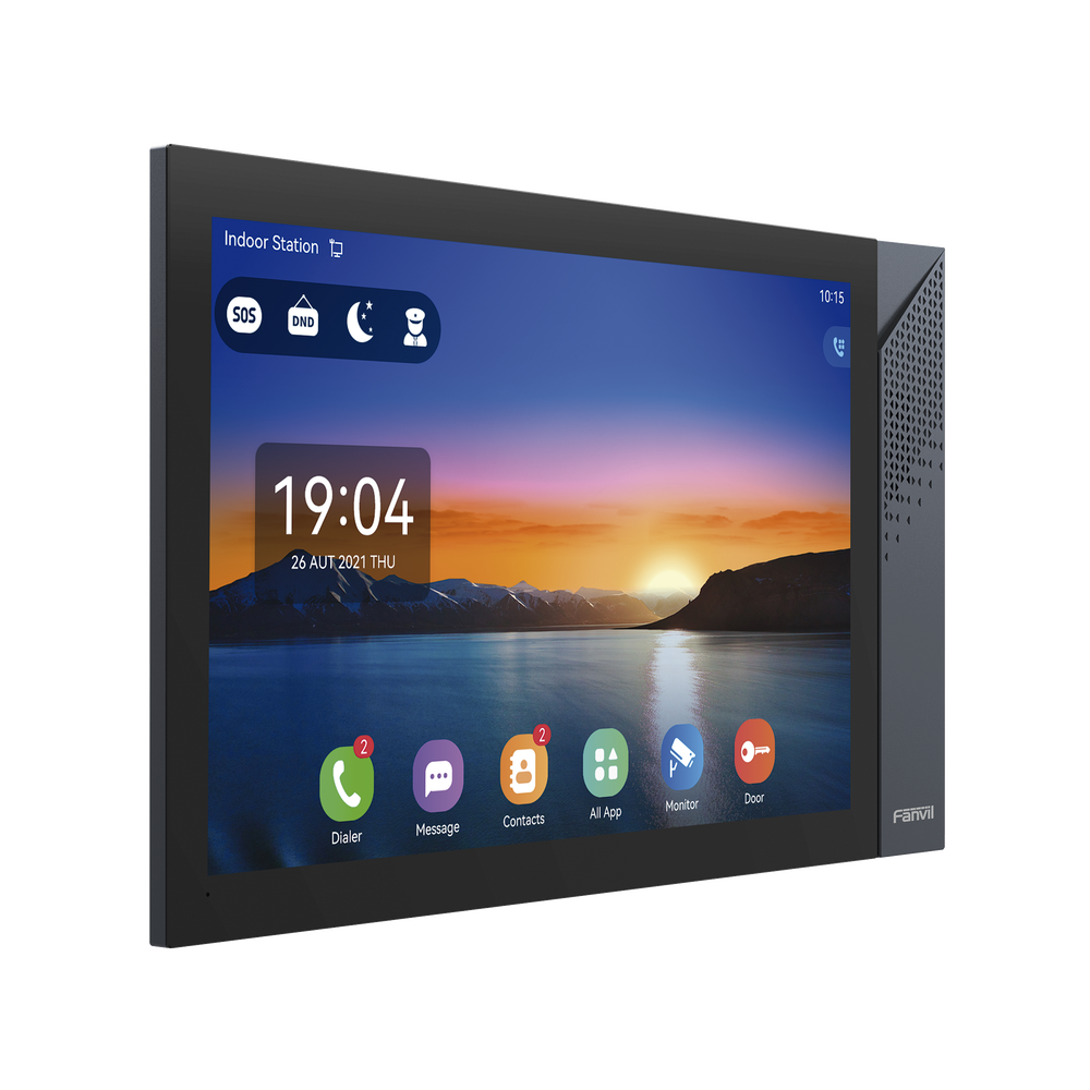 Monitor IP/SIP para interior con Android, Wi-Fi, Bluetooth, Pantalla táctil de 10.1", audio de 2 vías, PoE, 8 interfaces de entrada de alarma. - Imagen 3