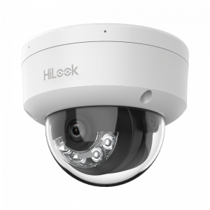 [Dual Light] Domo IP de 2 Megapixel (1080p) / Lente 2.8 mm / 20 mts IR + 15 mts Luz Blanca / Micrófono Integrado / ACUSENSE Lite / Uso en interior / PoE / dWDR / H.265+ / ONVIF