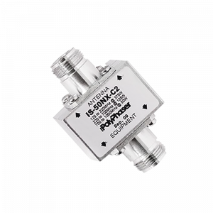 Protector Coaxial RF / 125-1000 MHz / 50 Ω / Conectores N Hembra / Ceja Lateral / 50 kA