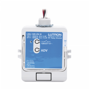 (RadioRA2) Relay control de iluminación, carga 16A, 120/277V, compatible con RadioRA2, RA2Select y RR3.