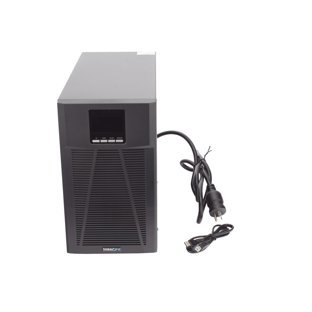 UPS 2000VA/1800W Online Doble Conversión /Pantalla LCD / 4 tomas 5-15R / Regulación de Voltaje / Protección RJ45 - Imagen 4
