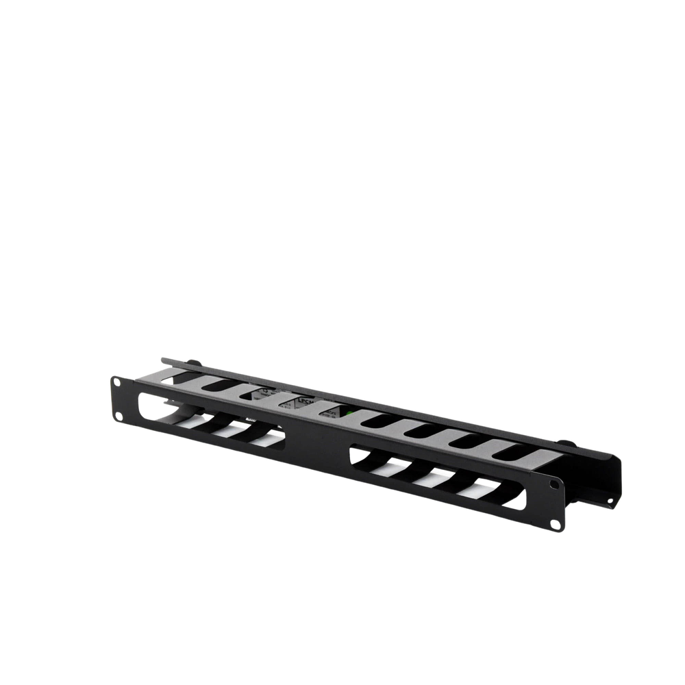 Organizador de Cables Horizontal de 1U para Rack de 19" con Cubierta Metálica - Imagen 3