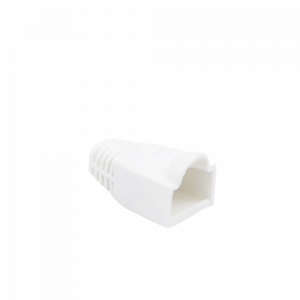 Bota Plástica para Protección de Plug RJ45, Color Blanco