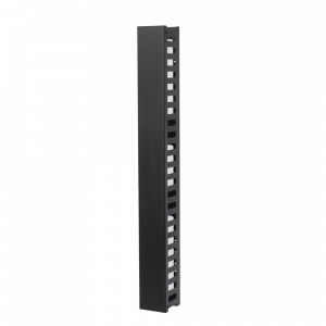 Organizador de Cable Vertical de 24 Unidades Rack Sencillo, Compatible con Racks Serie EIRL y EIQR