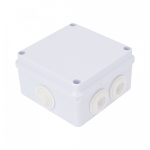 Caja de Conexiones Impermeable IP66, 7 Entradas, Dimensiones 100 x 100 x 70 mm, para Instalaciones Industriales, Comerciales y Residenciales, Incluye Tornillería para su Instalación