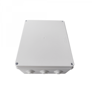Caja de Derivación-Conexión para Exterior IP56 con 12 Entradas / 300 x 250 x 120 mm / Sellado Seguro con Empaque + 4 Tornillos / Resiste Agua, Polvo y Sol Directo