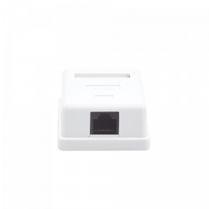 Caja de Pared con 1 Puerto Keystone, Incluye Jack Cat5e