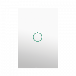 (ZWAVE) Interruptor On/Off panel táctil touch inalámbrico Zwave Plus 1 boton. Compatible con Hubitat HC8, Álula M2M, otro