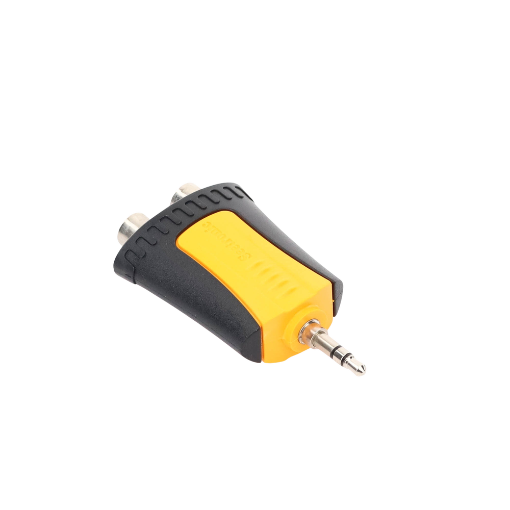 Conector Estéreo | 3.5 mm - 2 x conector Hembra RCA | Adaptador de Carcasa de Plástico - Imagen 5