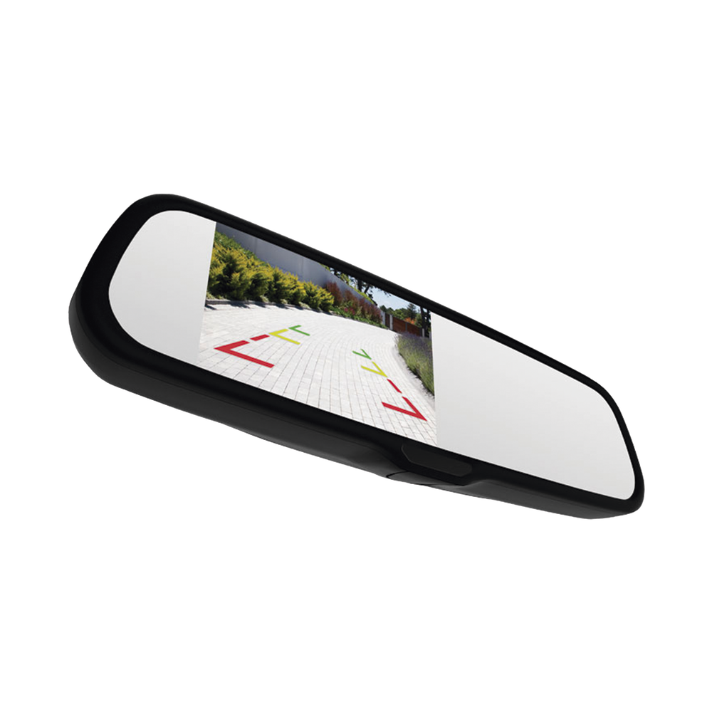 Espejo retrovisor con Pantalla LCD con atenuación automática cuenta con entradas de video duales - Imagen 2