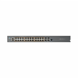 Switch cnMatrix EX2028-P capa 3 de 28 puertos (24 PoE Gigabit 802.3af/at, 4 SFP+) administración desde la Nube (MX-EX2028PxA-U)
