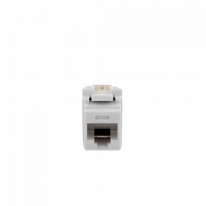 Conector Jack Estilo 110 (de Impacto), Tipo Keystone, Categoría 6, de 8 Posiciones y 8 Cables, Color Blanco